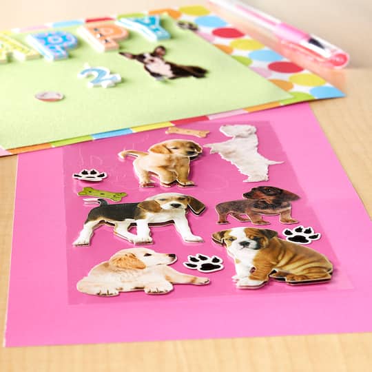 Puppies Dimensional Stickers by Recollections™
